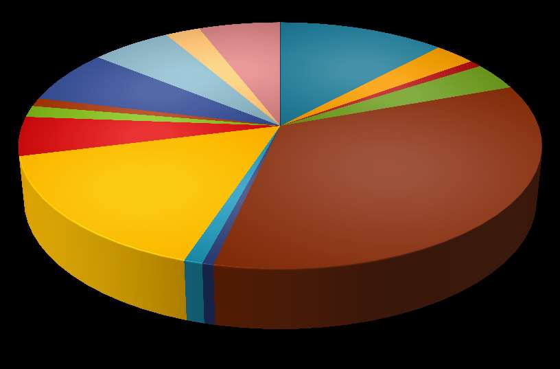218 7% Tarım 50.087 12% Madencilik 12.522 3% İmalat 3.757 1% Enerji 15.026 4% Sağlık 21.