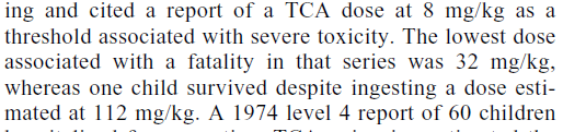 Tricyclic antidepressant poisoning: an evidencebased consensus guideline for out-of-hospital management.