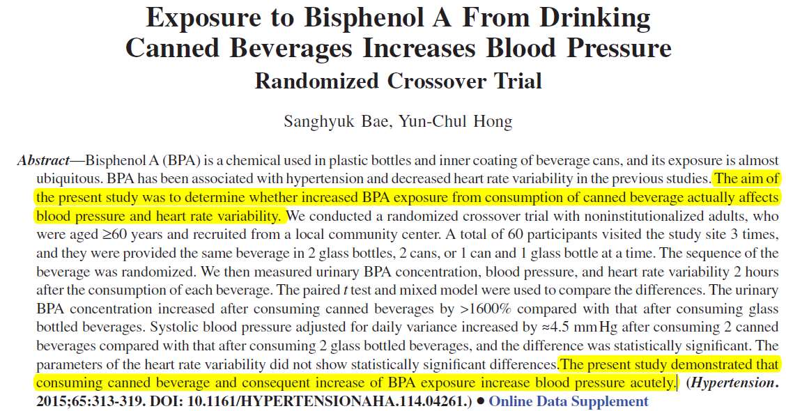 TARTIŞMA Bu çalışmada genel popülasyonda BPA içeren