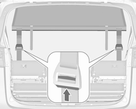 Eşya saklama ve bagaj bölümleri 93 Ön koltukların arkasına takılması Sökülmesi Ön koltukların üzerindeki tavan çerçevesinde montaj delikleri mevcuttur: ağ çubuğunun bir tarafını uzatın ve yerine