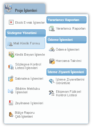 1 Sözleşme Yönetimi Başarılı proje başvurularına Ajans tarafından sözleşme daveti gönderilmektedir.