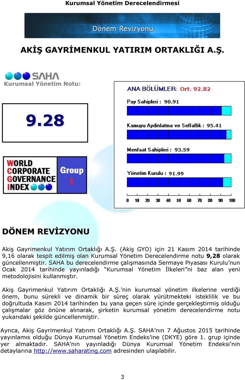 Akiş Gayrimenkul Yatırım Ortaklığı A.Ş.