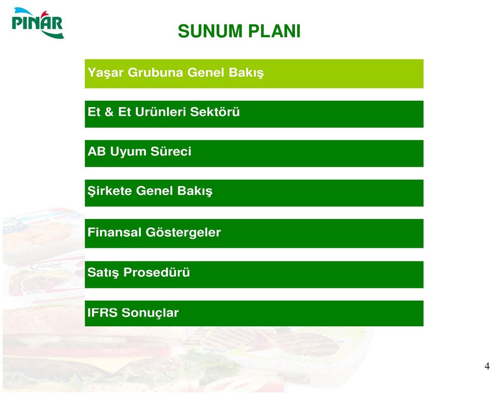 Süreci Şirkete Genel Bakış Finansal