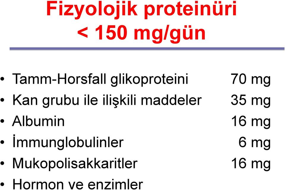 ilişkili maddeler Albumin İmmunglobulinler