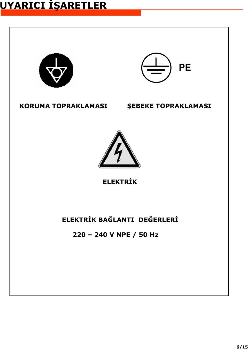 TOPRAKLAMASI ELEKTRİK ELEKTRİK