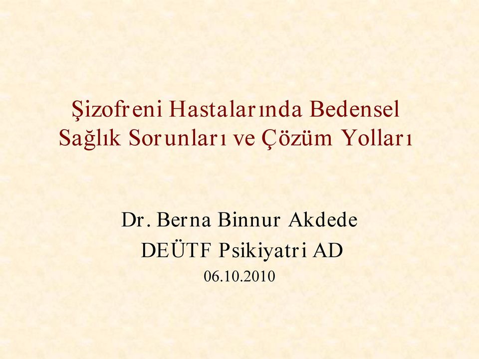 Çözüm Yolları Dr.