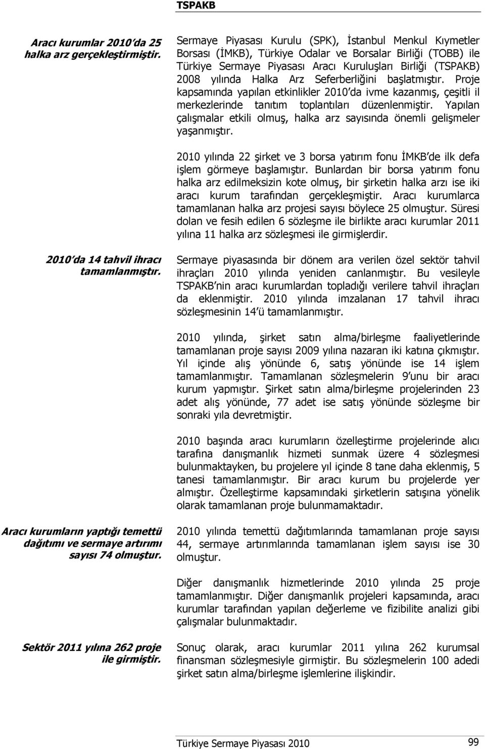 Arz Seferberliğini başlatmıştır. Proje kapsamında yapılan etkinlikler 2010 da ivme kazanmış, çeşitli il merkezlerinde tanıtım toplantıları düzenlenmiştir.