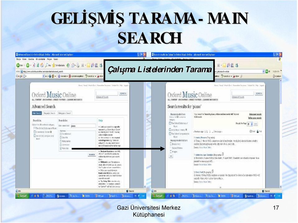 SEARCH Çalışma