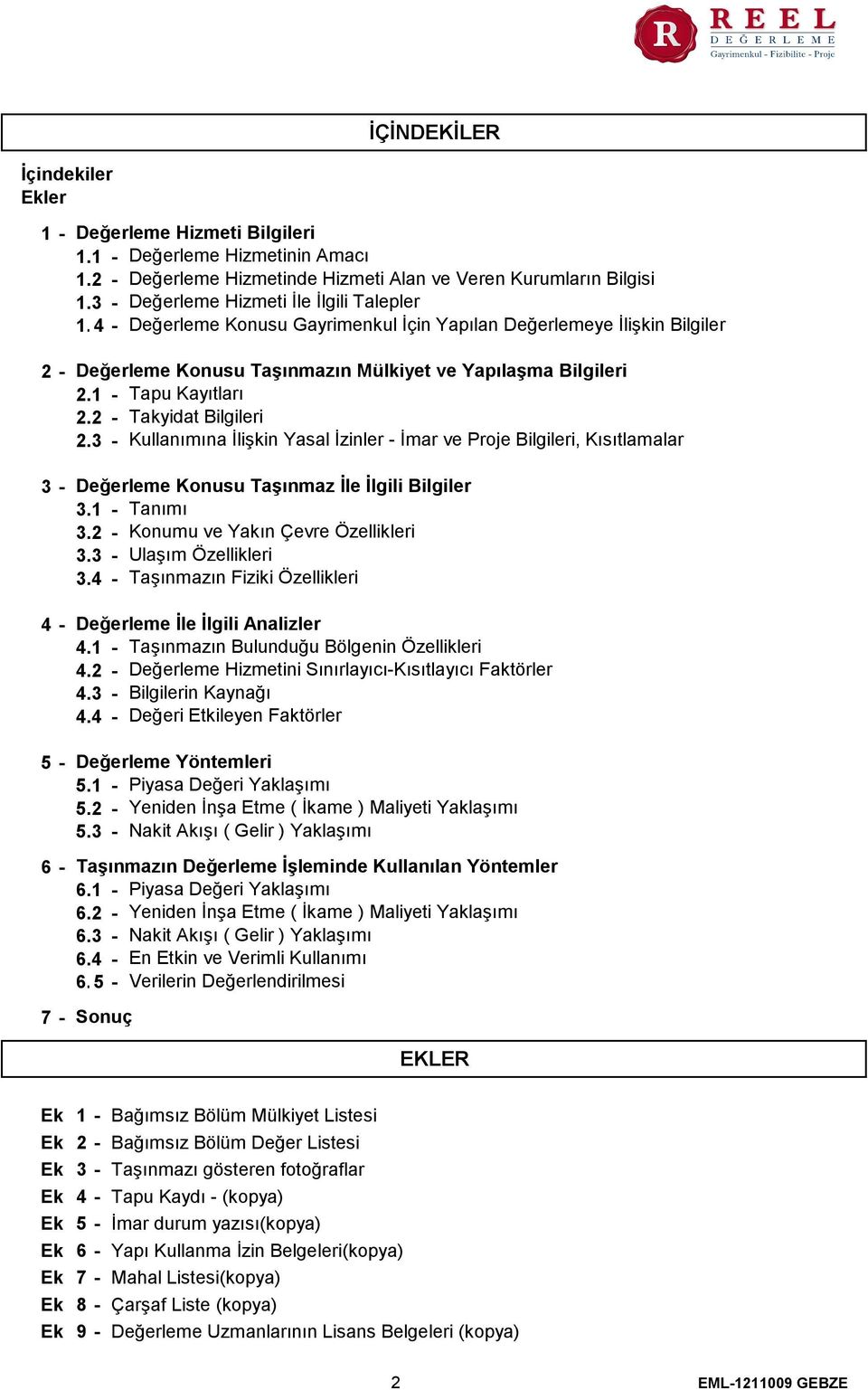 1 Tapu Kayıtları 2.2 Takyidat Bilgileri 2.3 Kullanımına İlişkin Yasal İzinler İmar ve Proje Bilgileri, Kısıtlamalar Değerleme Konusu Taşınmaz İle İlgili Bilgiler 3.1 Tanımı 3.