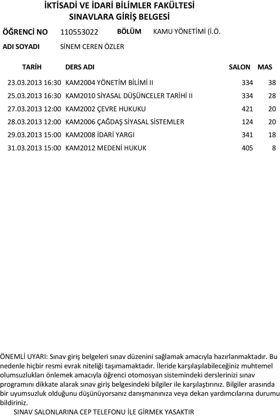 2013 16:30 KAM2010 SİYASAL DÜŞÜNCELER TARİHİ II 334 28 27.03.