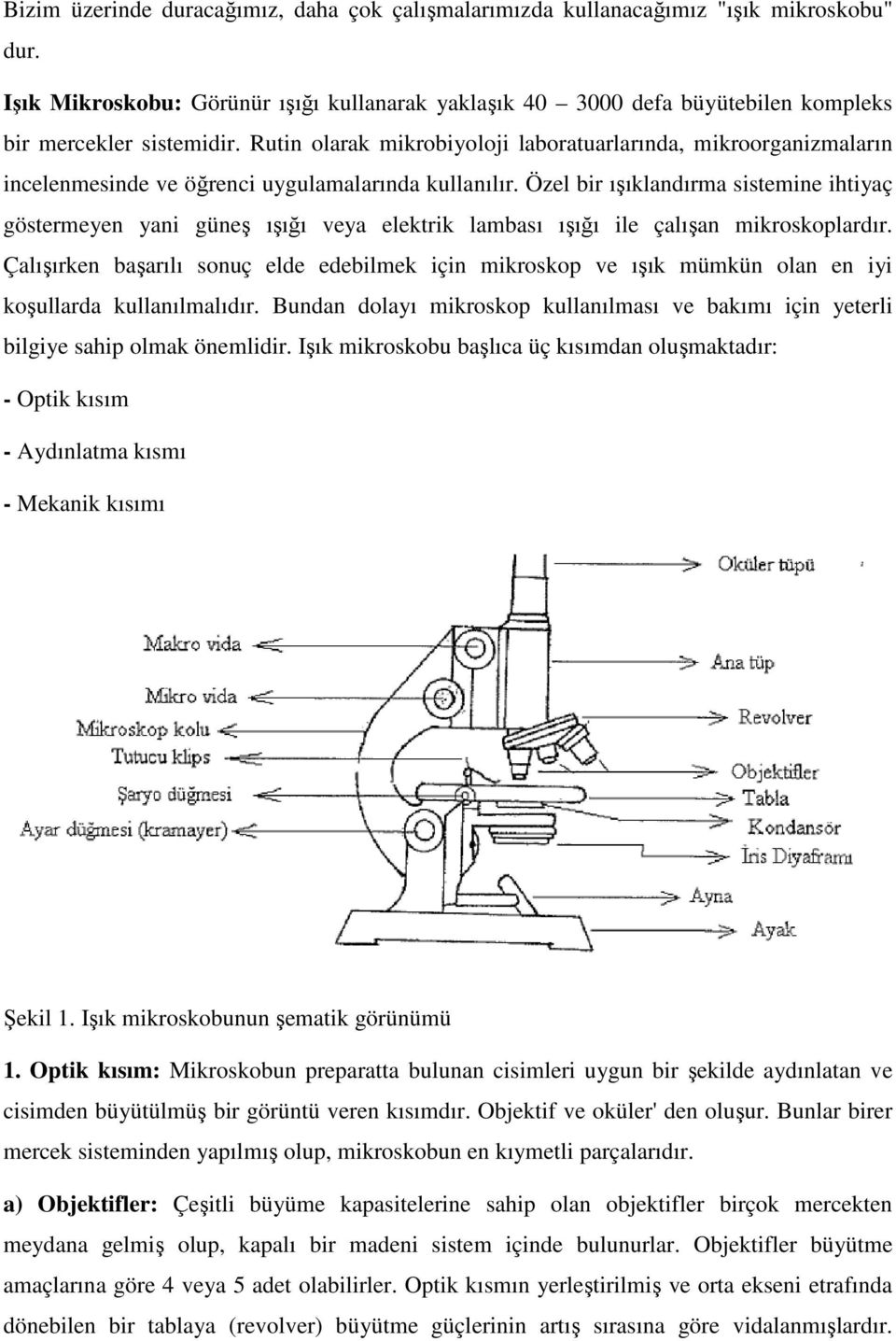 Rutin olarak mikrobiyoloji laboratuarlarında, mikroorganizmaların incelenmesinde ve öğrenci uygulamalarında kullanılır.