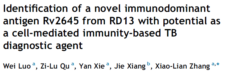 Rv2645 antijenin; CFP10 ve ESAT-6 kadar IFN-γ yanıtına neden olduğu ve MTB spesifik olduğu