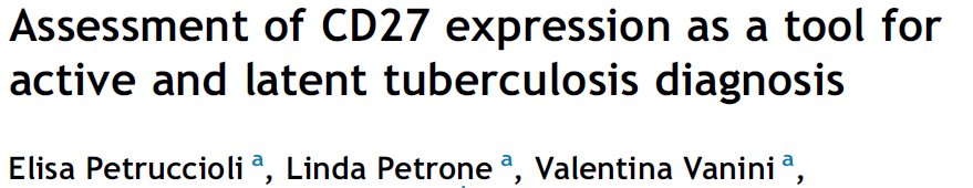 CD27 eksprese eden Mtb-spesifik CD4 T hücre hakimiyetinin LTBİ ile