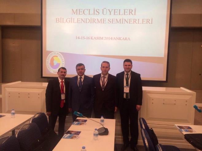 f) Meclis Üyelerimiz 14-15-16 Kasım 2014 tarihlerinde TOBB'da