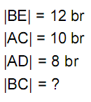 Alıştırma Bir ABC üçgeninde, h a = 3 cm, h b =