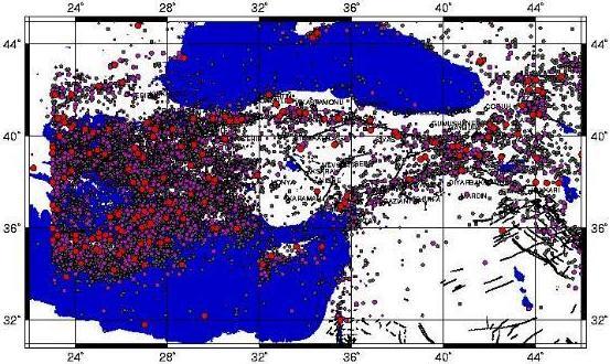 Depremler Türkiye deki depremlerin dış merkezleri