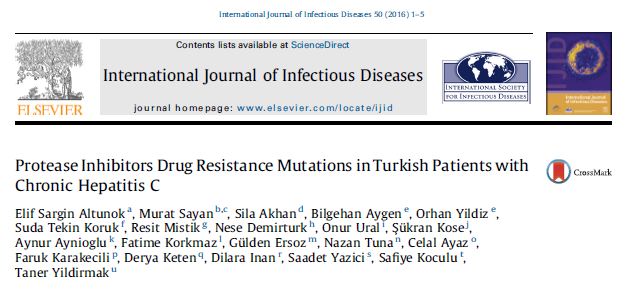 HCV GT 1 ile infekte hastalarda NS3/4 proteaz inhibitörlerine karşı doğal direnç araştırıldı. Telaprevir %15.2 Boseprevir %14.