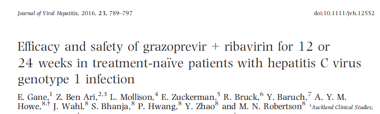 26 hastanın 7 sinde tedavi öncesi in vitro NS3/4A PI RAV tespit edilmiş T54S, V55A/I, S122G; tümü grazoprevir duyarlı Hiçbirinde Q80K mutasyonu yok GT 1a ve