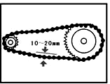 Kampana (Tambur) Fren Sistemi Fren Pedalı; Arka fren pedalı (2) serbest hareket boşluğu 20-30mm aralıklarında olmalıdır.