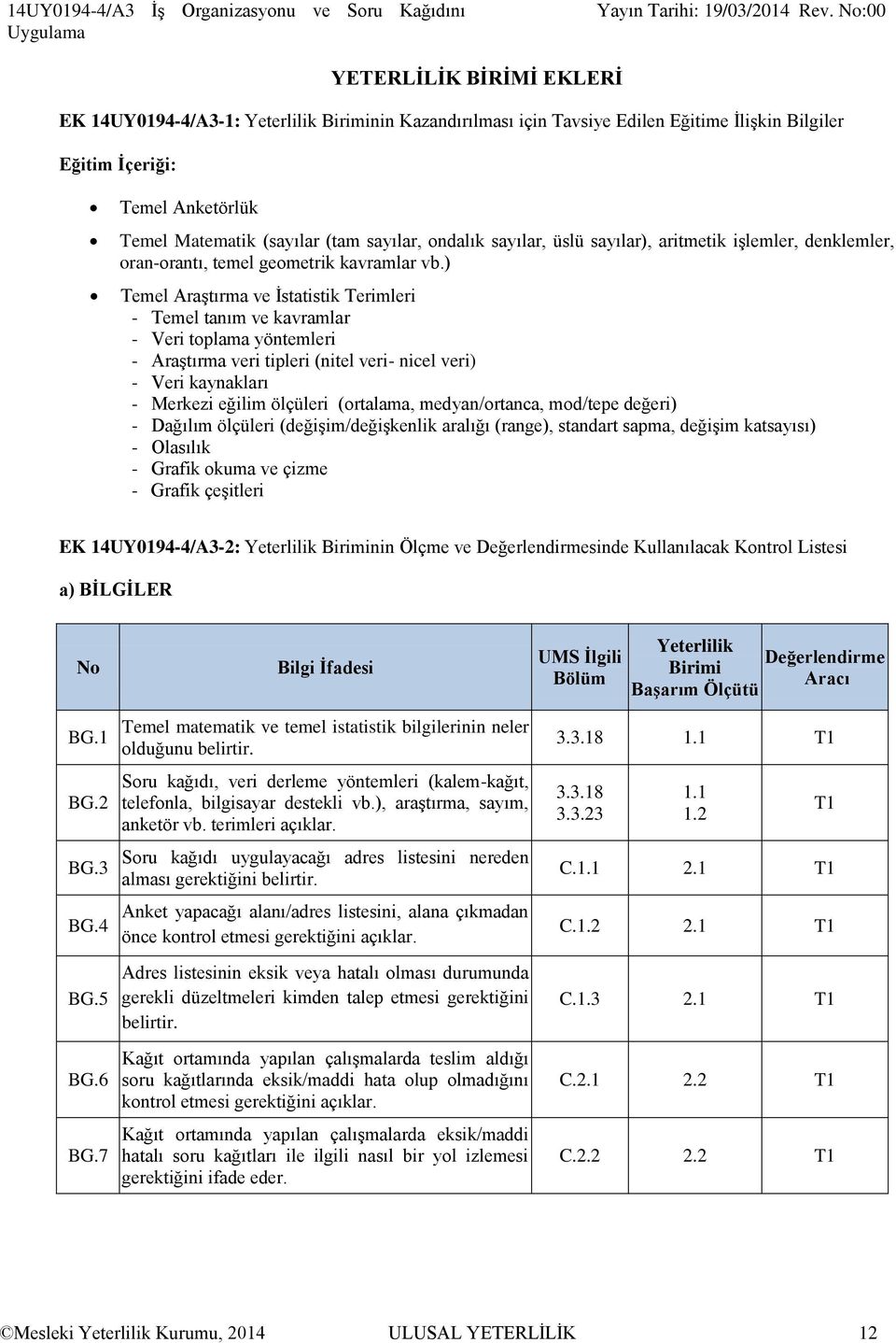 ) Temel Araştırma ve İstatistik Terimleri - Temel tanım ve kavramlar - Veri toplama yöntemleri - Araştırma veri tipleri (nitel veri- nicel veri) - Veri kaynakları - Merkezi eğilim ölçüleri (ortalama,