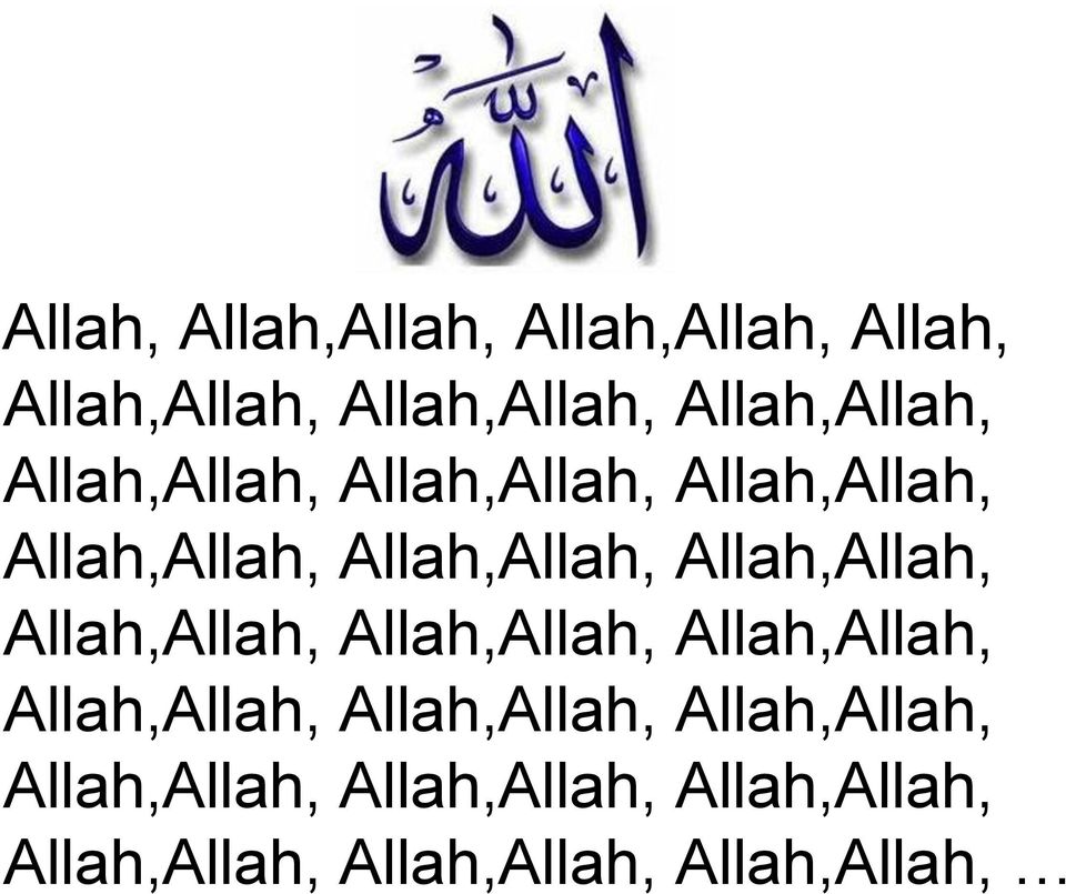 Allah,Allah,