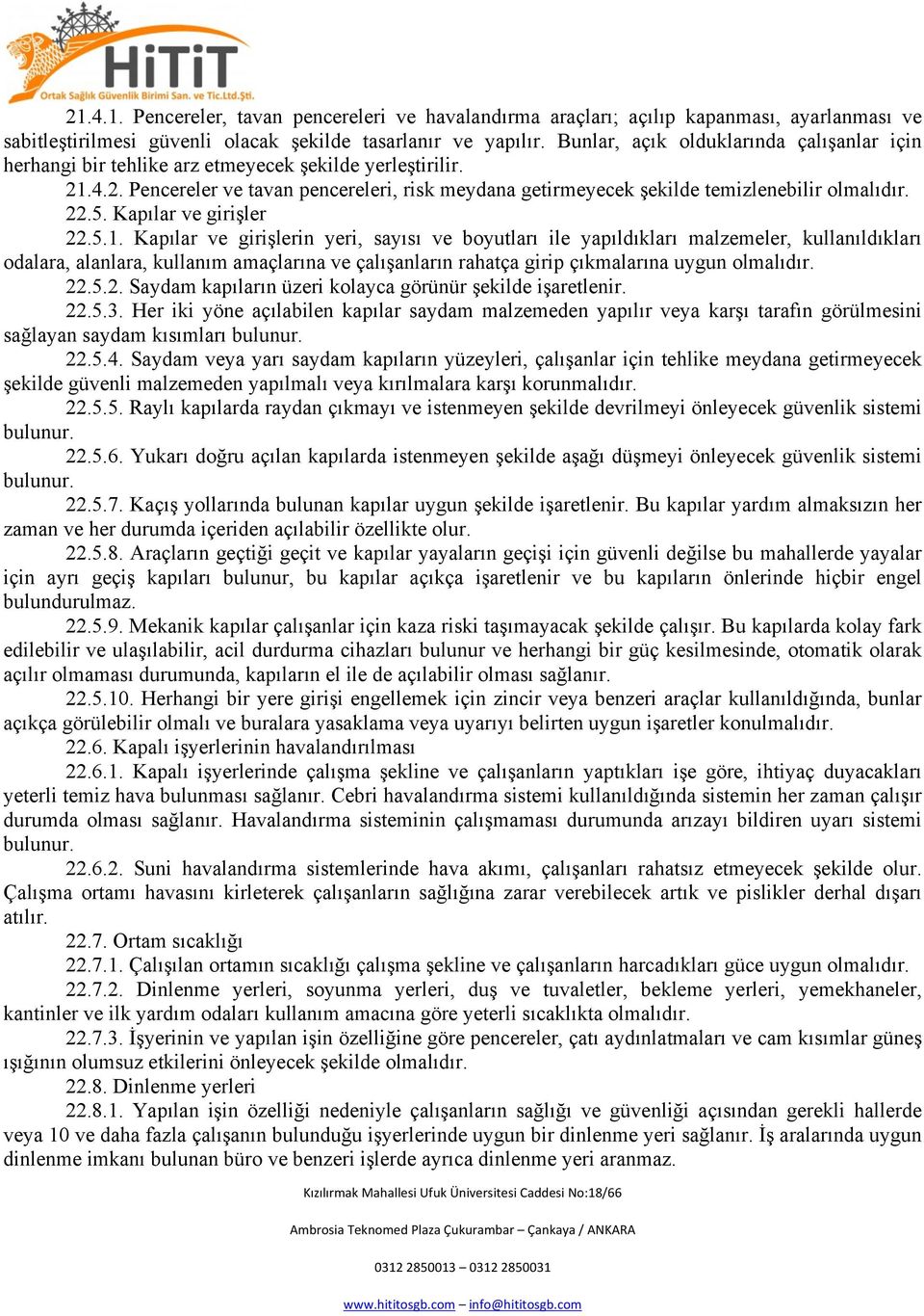 22.5. Kapılar ve girişler 22.5.1.