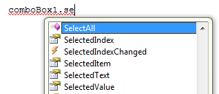 combobox1.items.add("mavi" ); combobox1.items.add(textbox1.text); combobox1.items.insert(2,"yeşil"); combobox1.items.insert(0, textbox1.text); string[] d = "Mavi","Yeşil","Sarı","Mor" ; combobox1.