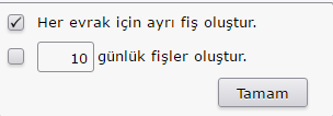 **Fiş Logları çalışmakta olduğunuz muhasebe fişinin hareketlerini göstermektedir. **Taslak Olarak Kaydet çalışmakta olduğunuz muhasebe fişini Taslak Fişler ekranına Pasif olarak kaydetmektedir.