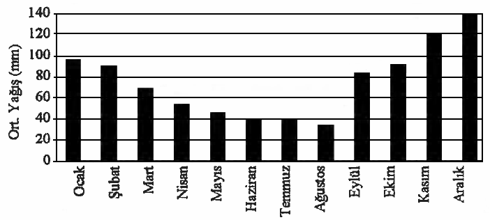 23 Şekil 3.4 İstanbul un 2005 yılı yağış miktarları (Özgöçmen, 2007) Sahada 2007-2008 yılında depolanan atık miktarlarına karşılık oluşan sızıntı suyu miktarı İSTAÇ A.Ş. den uyarlanan değerlerle (Yıldız ve Balahorli, 2008) Şekil 3.