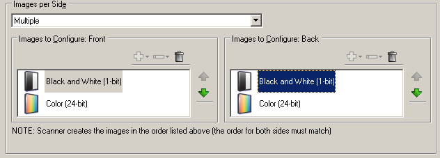 9. Genel sekmesinde Farklı Tara seçeneği için Siyah Beyaz (1 bit) seçeneğini belirleyin. NOT: Resim Ayarları penceresindeki geri kalan sekmelerde arka yüz ayarlarında diğer değişiklikleri yapın. 10.