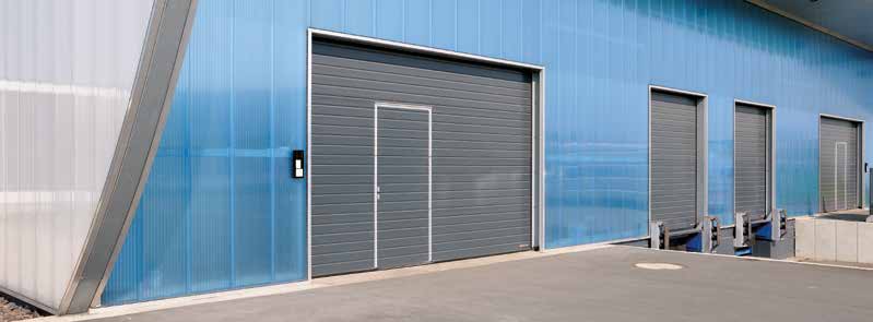 SPU F42 Çift cidarlı çelik panel kapıları Lojistik ve depolama ambarları Alt eşiksiz personel kapısı