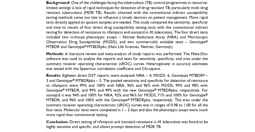 GenoType MTBDR assay (Hain