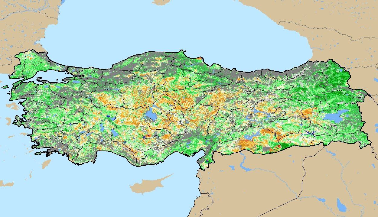 TURKEY: Vegetation Index Assessment Vegetation Index Difference from Long-Term Mean BLACK SEA May RUSSIA 10, 2012 GEORGIA SYRIA IRAQ MEDITERRANEAN SEA SPOT NDVI: