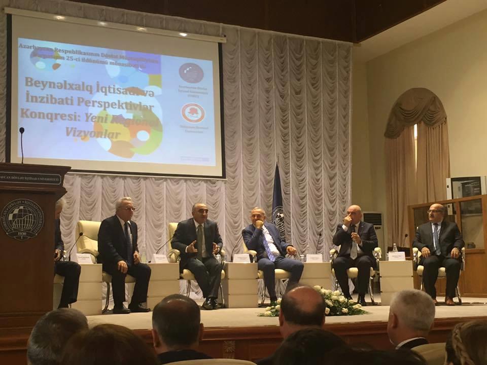 Uluslararası İktisadi ve İdari Perspektifler Kongresi: Yeni Bölgesel Vizyonlar Azerbaycan Türkiye İş Adamları Birliğinin katkıları ile Süleyman Demirel Üniversitesi (SDÜ) ve Azerbaycan Devlet İktisat