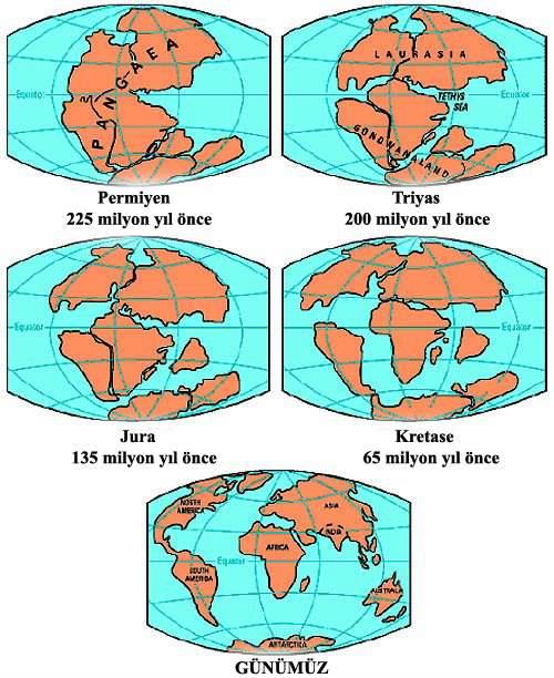 Jeolojik Zamanlarda Plakalar http://www.baharkilic.