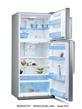 BUZDOLAPLARI NoFrost Buzdolabı NoFrost Buzdolabı NoFrost Buzdolabı BD2556W3IN Boyutlar (YxGxD): 185x70x77 cm brüt hacim: 507 lt. (383 lt. + 124 lt.