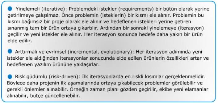 Birleşik Süreç (Unified Process) Nesneye dayalı yazılım geliştirmek için var olan yöntemlerin deneyimler sonucu kabul