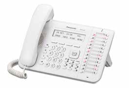 Sayısal özel telefonlar KX-DT546 6 satırlı, aydınlatmalı ekran, 24 programlanabilir tuş ve tam çift yönlü hoparlörü bulunan birinci sınıf sayısal kişiye özel telefon Aydınlatmalı aydınlatmalı 6
