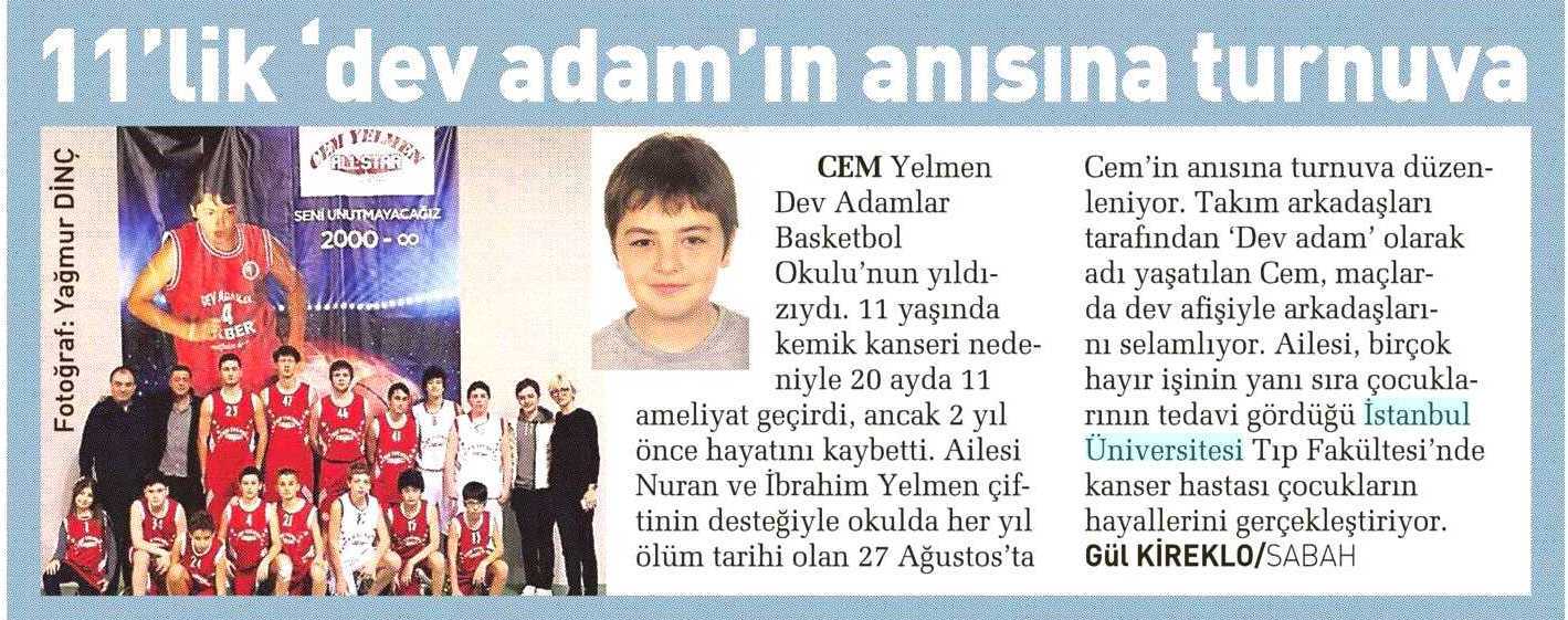 11 LIK DEV ADAM IN ANISINA TURNUVA Yayın Adı :