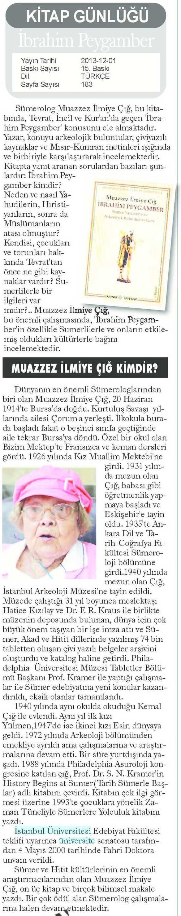 KITAP GUNLUGU Yayın Adı : Yeni Marmara Gazetesi
