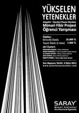 Yarışma Saray Alüminyum "Yükselen Yetenekler" Yar şmas : Ataşehir - stanbul Finans Merkezi Mimari Fikir Projesi Öğrenci Yar şmas Saray Alüminyum, her sene ö rencilere yönelik fikir projesi yar flmas