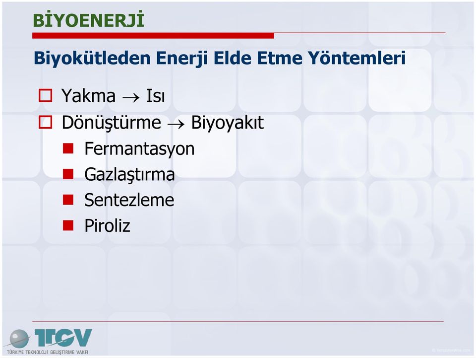 Dönüştürme Biyoyakıt