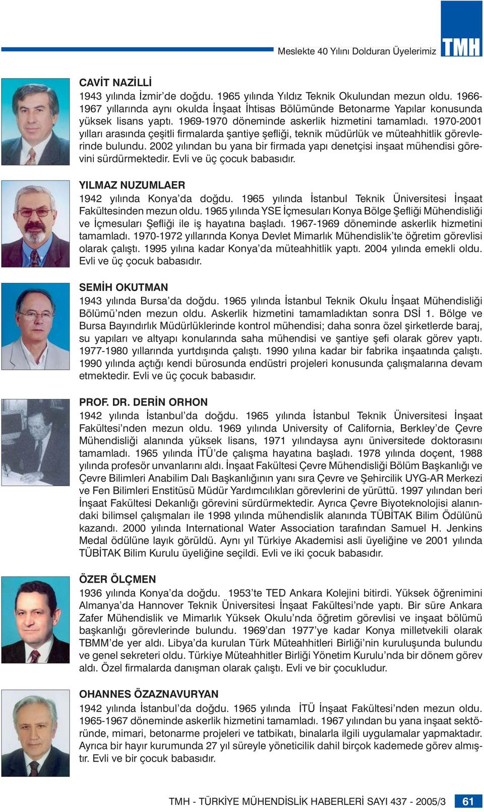 1970-2001 yılları arasında çeşitli firmalarda şantiye şefliği, teknik müdürlük ve müteahhitlik görevlerinde bulundu.