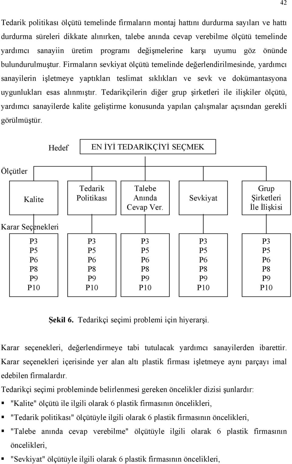 Firmaların sevkiyat ölçütü temelinde değerlendirilmesinde, yardımcı sanayilerin işletmeye yaptıkları teslimat sıklıkları ve sevk ve dokümantasyona uygunlukları esas alınmıştır.