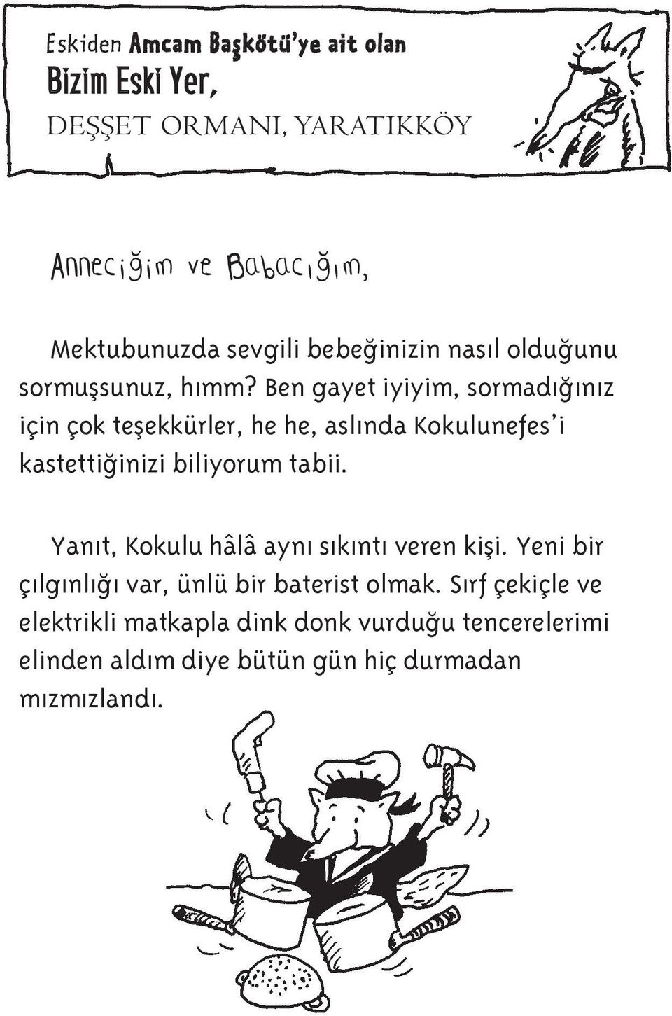 Ben gayet iyiyim, sormadığınız için çok teşekkürler, he he, aslında Kokulunefes i kastettiğinizi biliyorum tabii.