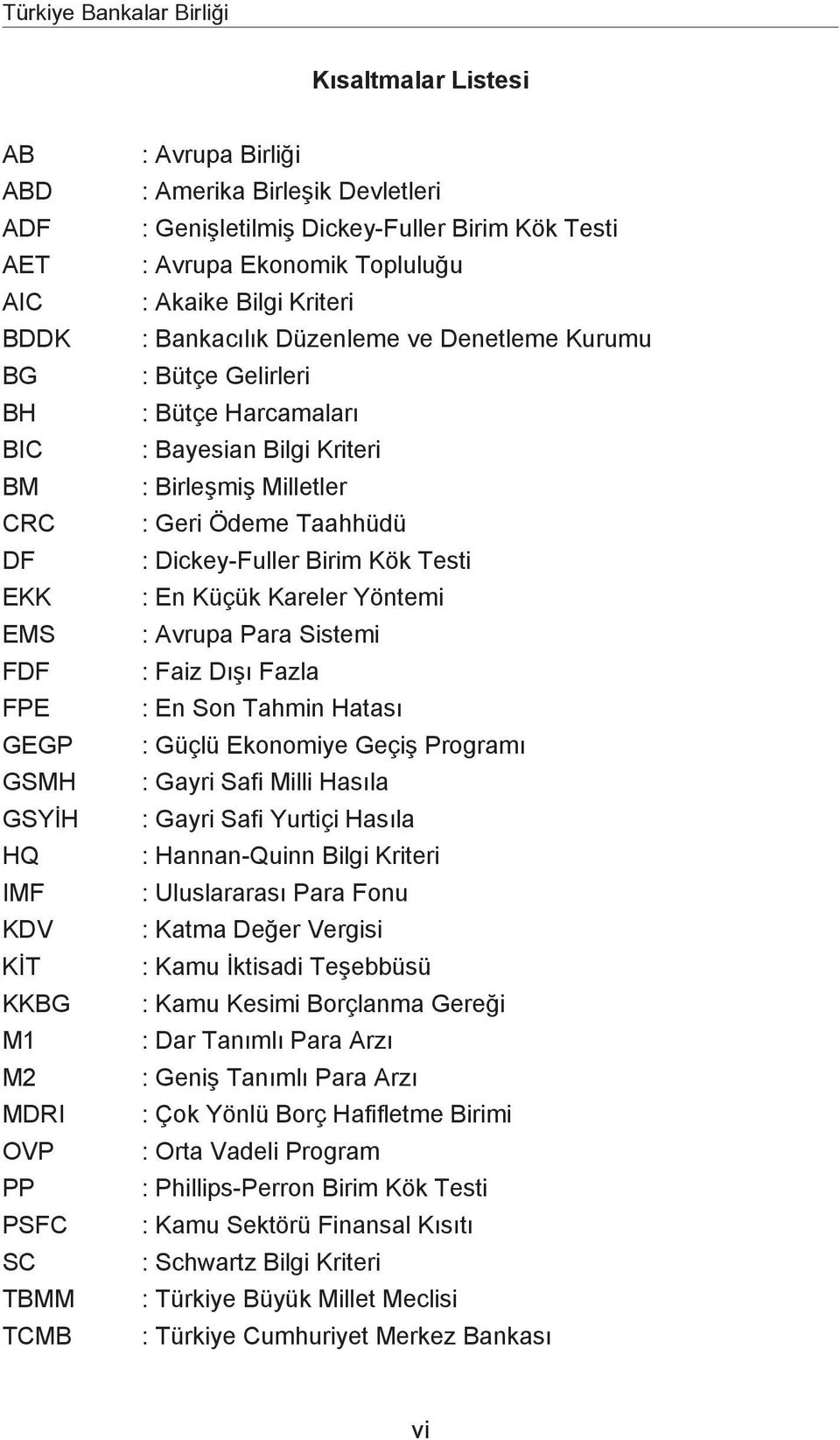 Bayesian Bilgi Kriteri : Birlemi Milletler : Geri Ödeme Taahhüdü : Dickey-Fuller Birim Kök Testi : En Küçük Kareler Yöntemi : Avrupa Para Sistemi : Faiz D Fazla : En Son Tahmin Hatas : Güçlü