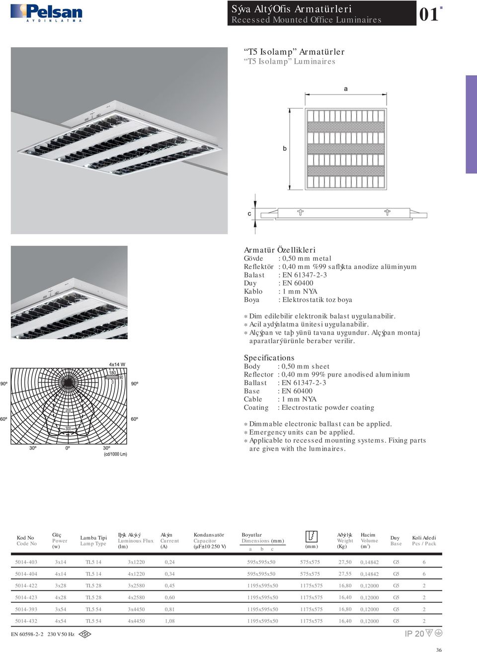 0, 6 501-0 x1 TL5 1 x10 0,3 55x55x50 7,55 0, 6 501-3x8 TL5 8 3x580 0,5 115x55x50 16,80 0,1000 501-3 x8 TL5 8 x580 0,60 115x55x50