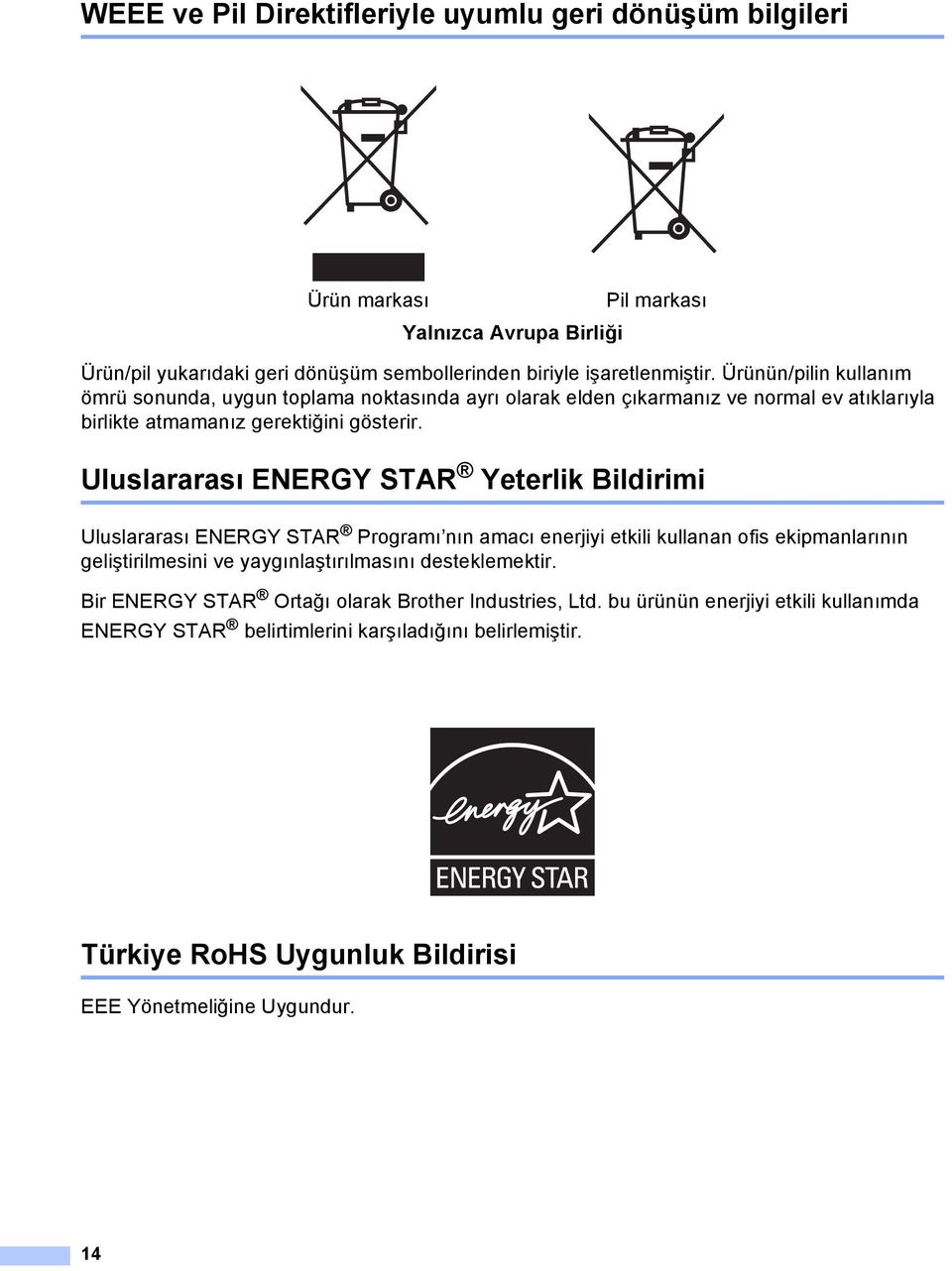 Uluslararası ENERGY STR Yeterlik Bildirimi Uluslararası ENERGY STR Programı nın amacı enerjiyi etkili kullanan ofis ekipmanlarının geliştirilmesini ve yaygınlaştırılmasını