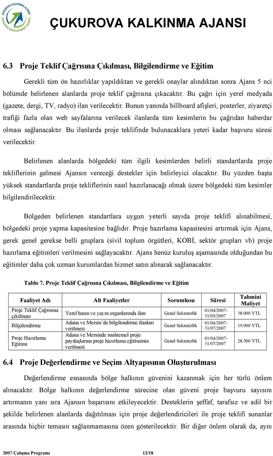 Bunun yanında billboard afişleri, posterler, ziyaretçi trafiği fazla olan web sayfalarına verilecek ilanlarda tüm kesimlerin bu çağrıdan haberdar olması sağlanacaktır.