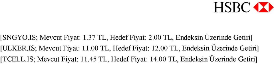 00 TL, Hedef Fiyat: 12.00 TL, Endeksin Üzerinde Getiri] [TCELL.